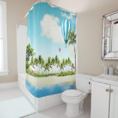 Rideau de douche Paradise Tropical (En situation)