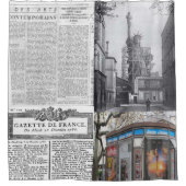 Rideau de douche Paris Journal français (Devant)