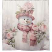 Rideau de douche Pastel Snowman (Devant)