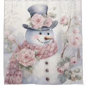 Rideau de douche Pastel Snowman (Devant)