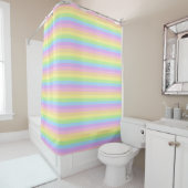 Rideau de douche Pastel Stripes (En situation)