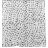 Rideau de douche Pavés blancs (Devant)