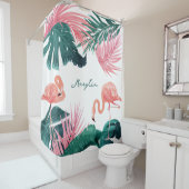 Rideau de douche personnalisé (En situation)