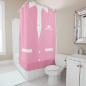 Rideau de douche personnalisé avec costume Nom per (En situation)