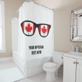 Rideau de douche personnalisé de Canadian Shades (En situation)