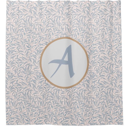 Rideau de douche PERSONNALISÉ INITIAL William Morr (Devant)