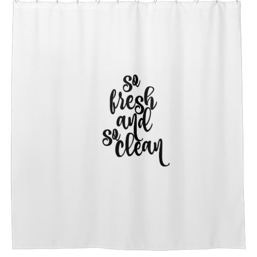 Rideau De Douche Personnalisé Si Fraîche Si Propre (Devant)