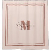 Rideau de douche personnel Boho rose (Devant)