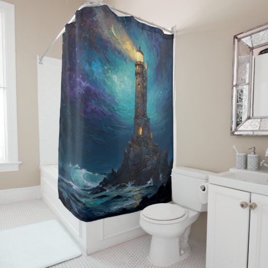 Rideau de douche phare (En situation)