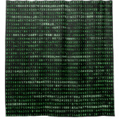 Rideau de douche "Pi" vert brillant Var02 (Devant)