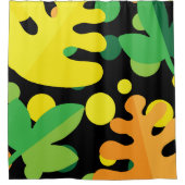 rideau de douche plante coloré (Devant)