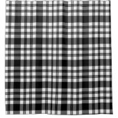 Rideau de douche Plaqué noir et blanc (Devant)