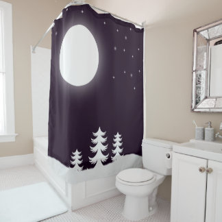 Rideau de douche pleine lune