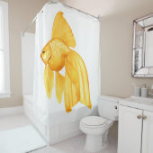Rideau de douche Poisson Doré (En situation)