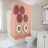 Rideau de douche Pomme Velours (En situation)