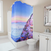 Rideau de douche Positano, Italie (En situation)