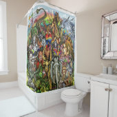 Rideau de douche pour animaux (En situation)