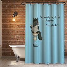Rideau de douche pour chat pour l'intimité de la s