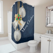 Rideau de douche pour cloches en argent traditionn (En situation)