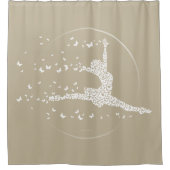 Rideau de douche pour danseuse papillon (Devant)