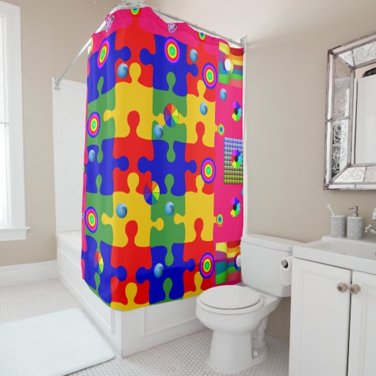 Rideau de douche pour enfants (En situation)