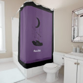 Rideau de douche pour enfants de lune (En situation)