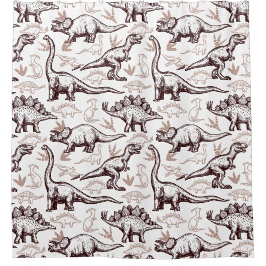 Rideau de douche pour enfants Dinosaur (Devant)