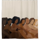 Rideau de douche pour femmes fondues (Devant)