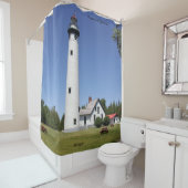 Rideau de douche Presque Isle Lighthouse (En situation)