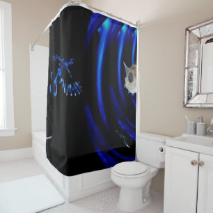 Rideau de douche profond de mer