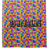 Rideau de douche Puzzle coloré (Devant)