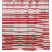 rideau de douche rayé rouge (Devant)