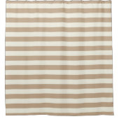 Rideau de douche rayure beige (Devant)