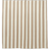 Rideau de douche rayure beige (Devant)