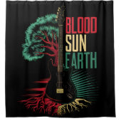 RIDEAU DE DOUCHE REGGAE RASTA (Devant)