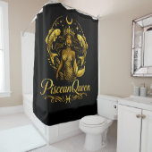 Rideau de douche Reine Poissons (En situation)