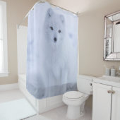 Rideau de douche Renard blanc (En situation)