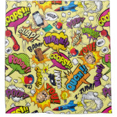 Rideau de douche Retro Comic Pop Art (Devant)