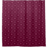 Rideau de douche rose et fuchsia (Devant)