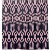 Rideau de douche rose et noir (Devant)