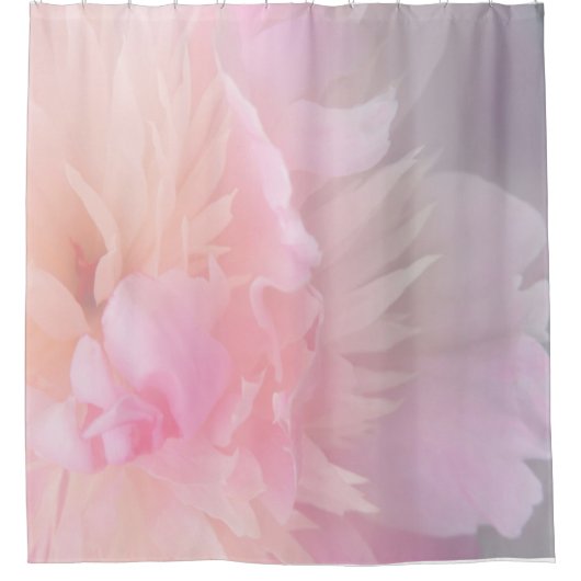 Rideau de douche rose floral (Devant)