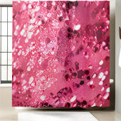 Rideau de douche rose luxuriant