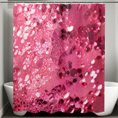 Rideau de douche rose luxuriant