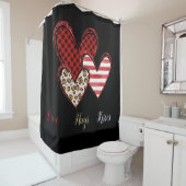 Rideau de douche Saint-Valentin sauvage (En situation)