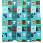 Rideau de douche, salle de bain pour hommes (Devant)