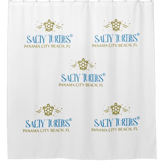 Rideau de douche Salty Turtles® (Devant)