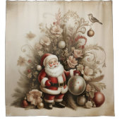Rideau de douche Santa vintage (Devant)