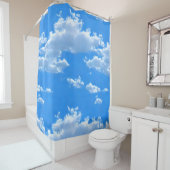 Rideau de douche Serene Sky (En situation)