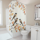 Rideau de douche Serenity en plumes (En situation)