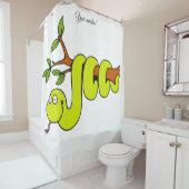 Rideau de douche serpent mignon (En situation)